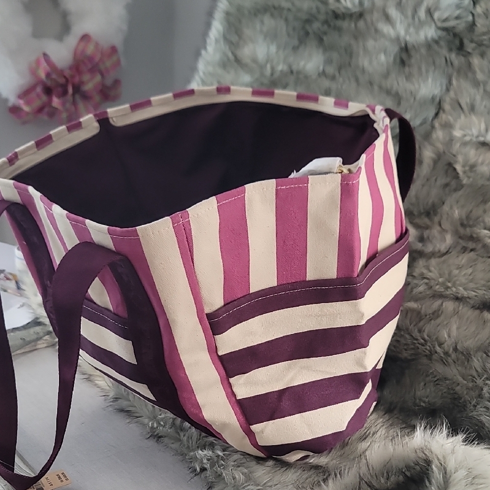 Pink By Victoria's Secret Chic Striped Tote Bag - Picture 9 of 10